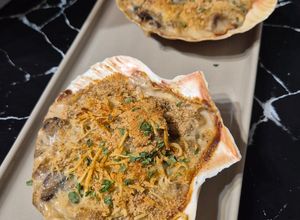 Une photo de Coquilles cabillaud gambas et champignons 🍄 au Cookeo infnity