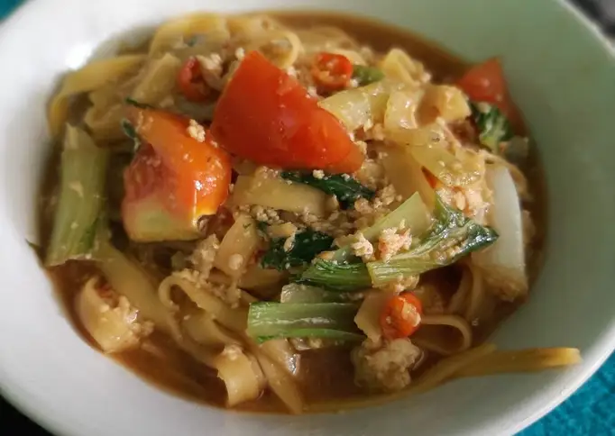 Cara Gampang Menyiapkan Mie nyemek/mie kuah jawa, Lezat Sekali