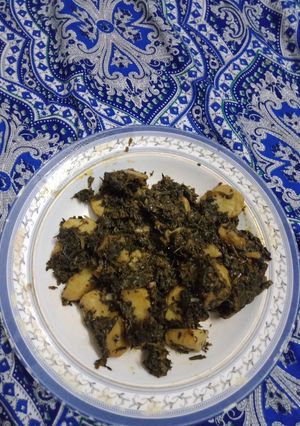 A picture of Aloo methi recipe.