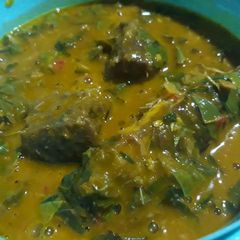 A picture of Oha soup.