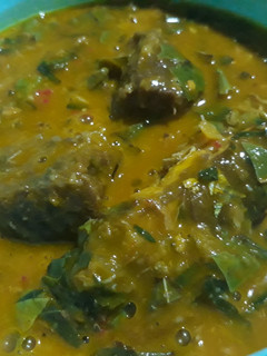 A picture of Oha soup.