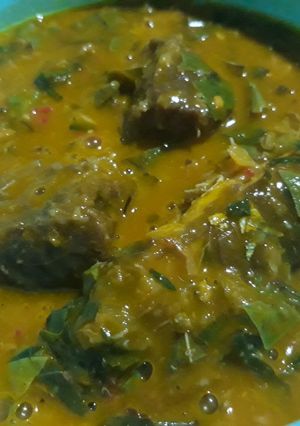 A picture of Oha soup.