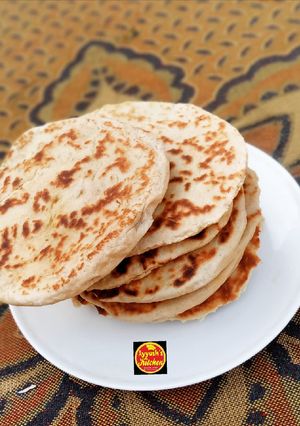 Garlic naan bread ainihin hoton girkin