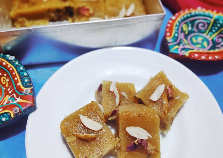 How to Prepare Favorite Sooji Burfi