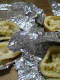 Papas rellenas a las brasas