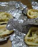Papas rellenas a las brasas