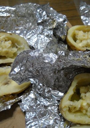 Una foto de Papas rellenas a las brasas