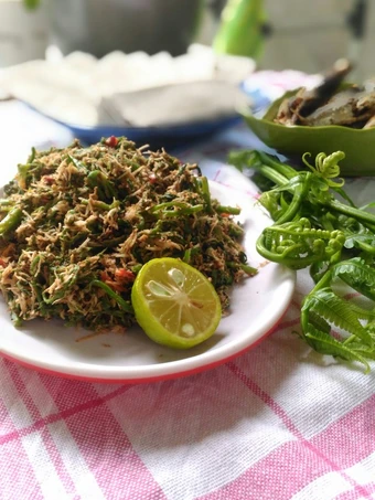 Langkah Mudah untuk Menyiapkan Resep Lawa' pakis (sayur paku) pedas yang Menggugah Selera Anti Ribet, Bisa Manjain Lidah