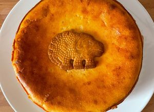 Foto principal de Tarta de queso galletas dinosaurios