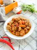 Oseng baso mercon