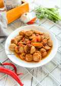 Oseng baso mercon