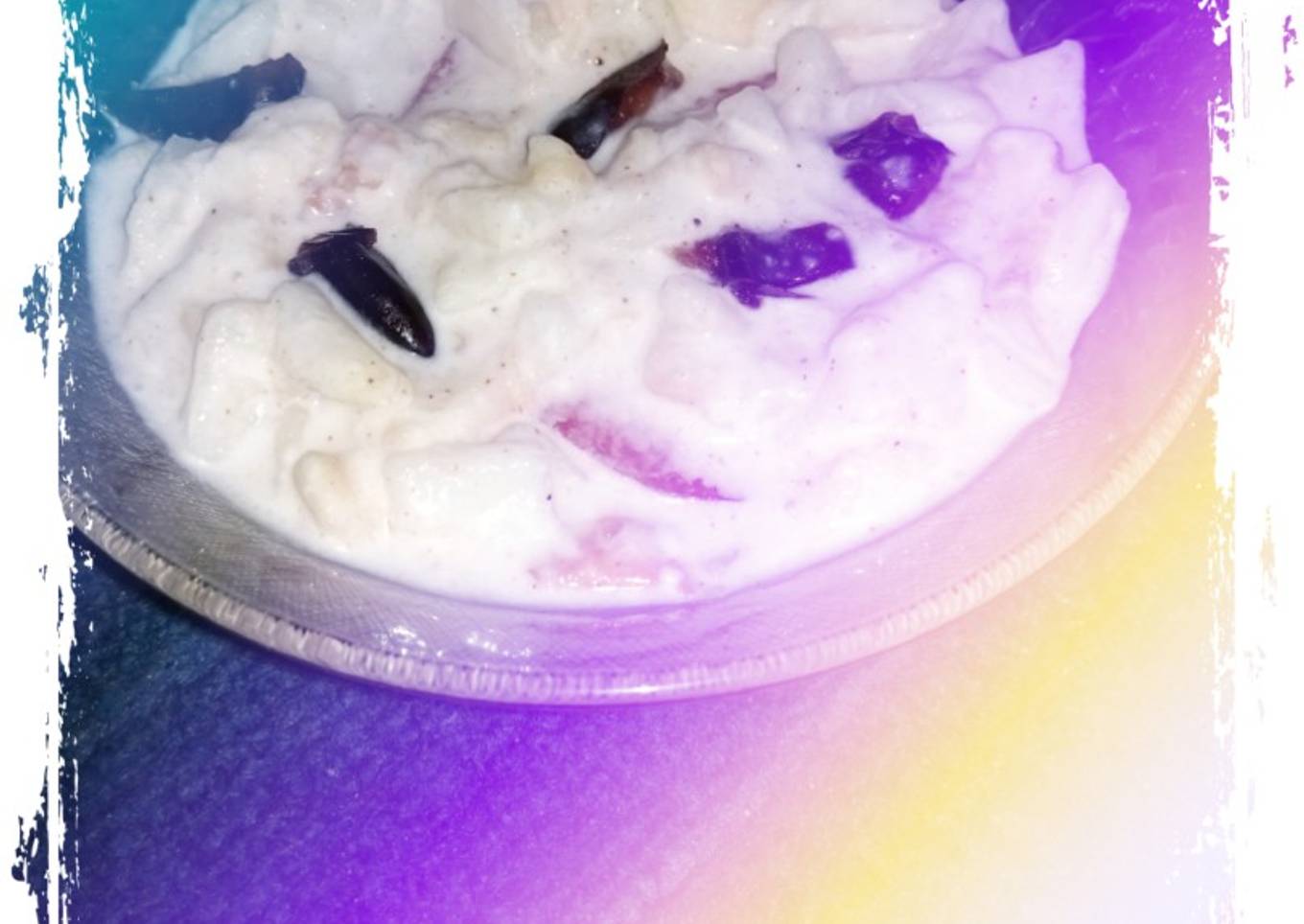 Creamy fruit chat