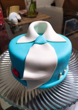 Una foto de Torta para Papá (Bizcocho de Vainilla Básico)