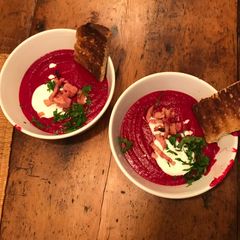 A picture of Beetroot soup.