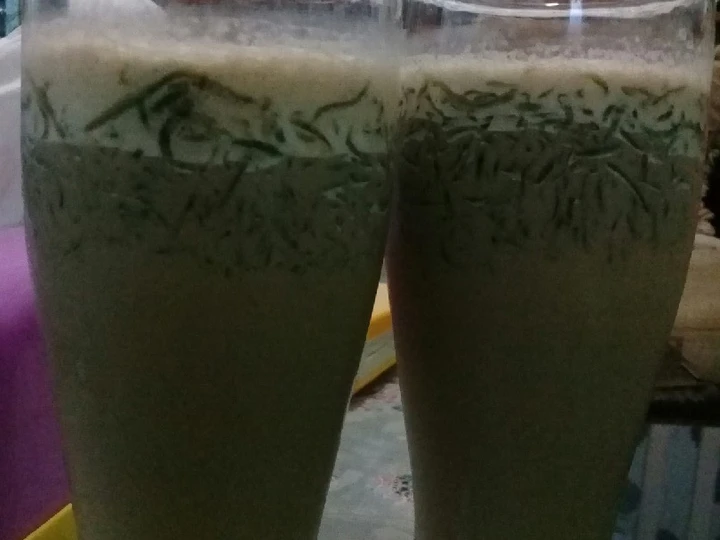 Langkah Gampang Membikin Resep Es capucino cincau hitam yang Uenak Anti Ribet, Menggugah Selera
