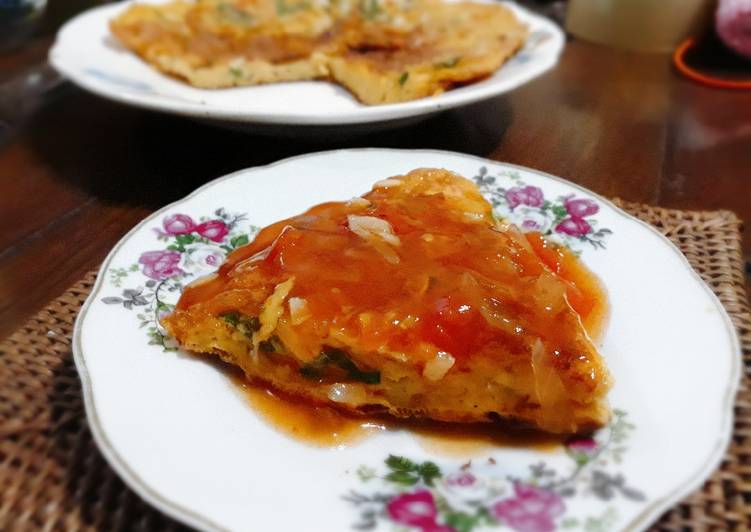 Langkah mengolah Telur Saus Asam Manis Anti Gagal