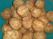 Una foto de falafel vegano