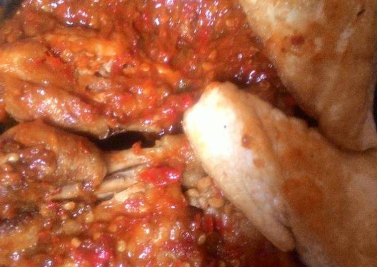 Ayam geprek sambel cobek 'HOT'👅