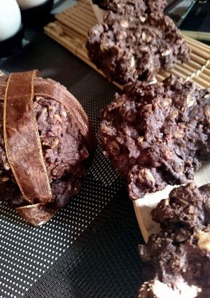 Foto resep Glutenfree double choco oats cookies