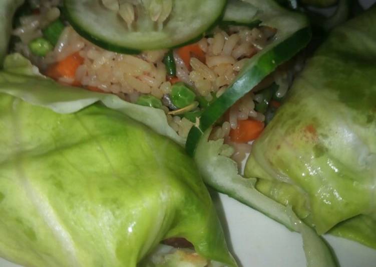 Steps to Make Speedy Cabbage rolled fried rice
