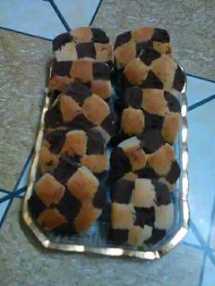 صورة لوصفة بسكويت الشطرنج الذيذ والشهي 🍪🍪