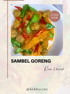 Foto resep Sambel goreng kreni / sambel goreng krecek / sambel goreng bola daging
