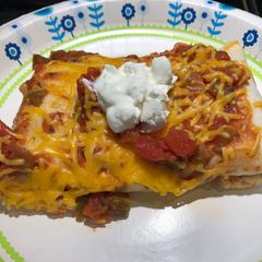 A picture of Beef and Bean Burritos.