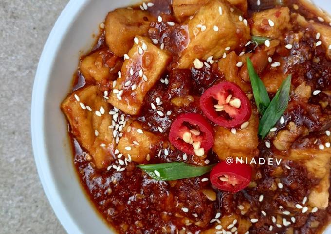 Resep Tahu Siram Daging Oleh Nia Devi Cookpad