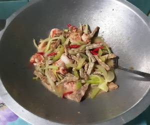 Resep mudah Tumis labu tempe campur udang Yummy Mantul