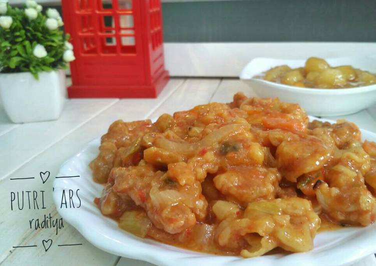 Resep Udang crispy asam manis Anti Gagal