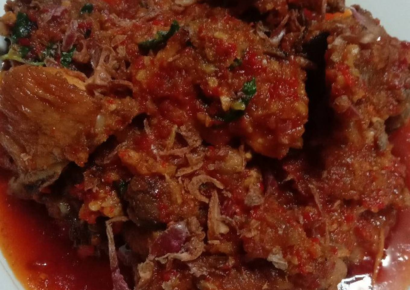 Ayam rica rica kemangi pedas