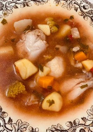 O poză a rețetei Ciorbă de pui cu legume !.