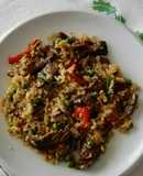 Arroz con ternera al curry