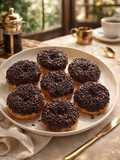 Donat Kentang Topping Meses Coklat
