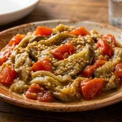 باذنجان مسلوق مع ثوم وطماطم-レシピのメイン写真