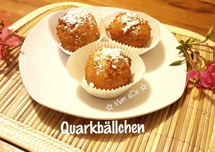 Quarkbällchen - Kue Odading keju simpel à la Jerman