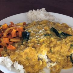 Pumpkin coconut curry A picture of Pumpkin coconut curry.