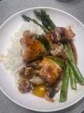Bourbon Grilled Chicken w veggies