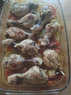 Una foto de Jamoncitos de pollo al horno