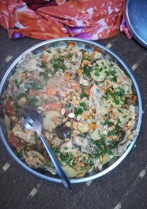 صورة لوصفة مقلوبة خضار