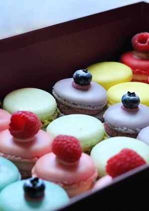 A picture of Macarons.