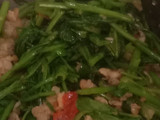 Kangkung mix tempe pedas