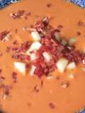 Andalusian Gazpacho with Melon and Ham