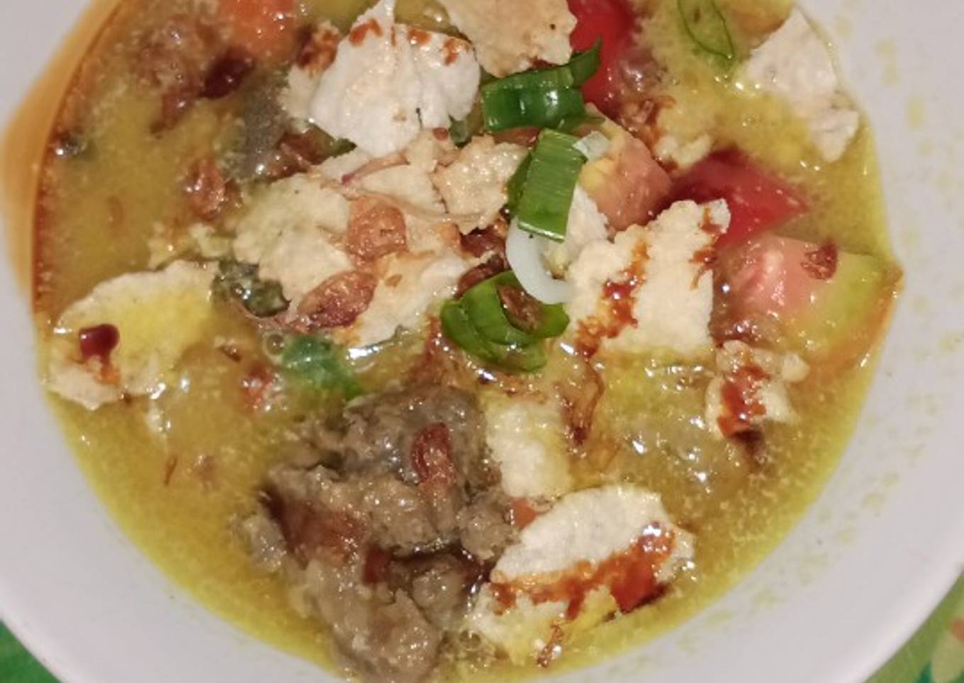 Soto kuning santan bogor