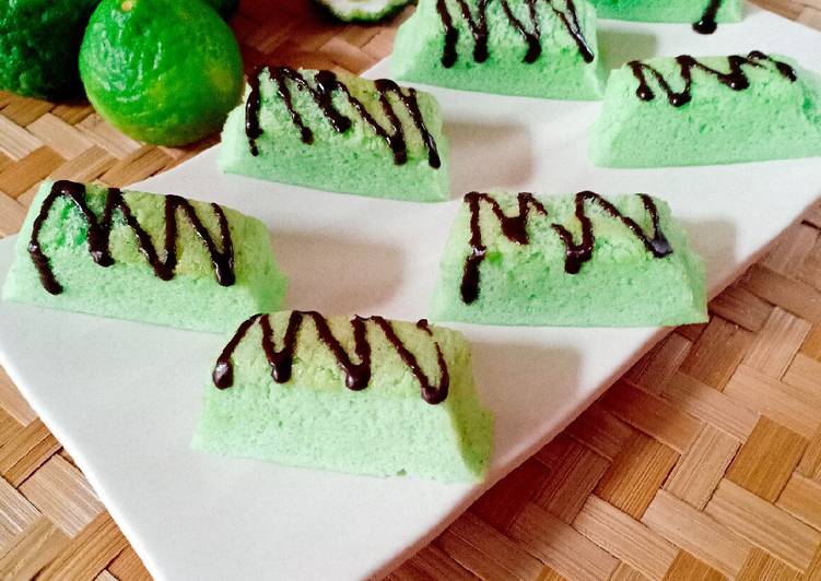 Cara Membuat Ogura Cake Pandan (Au Bain Marie) irit anti gagal