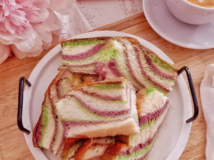 Resep Zebra Cake putih telur Irit Anti Gagal