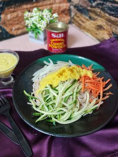 酪梨咖哩涼麵 的食譜成品照片