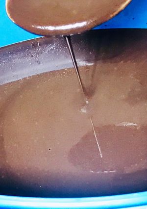 A picture of Homemade chocolate sauce.
