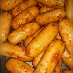 A picture of Sosis Balado (Sausages in Spicy Sweet Sauce).
