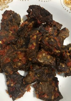 Foto resep Paru rica-rica pedes manis